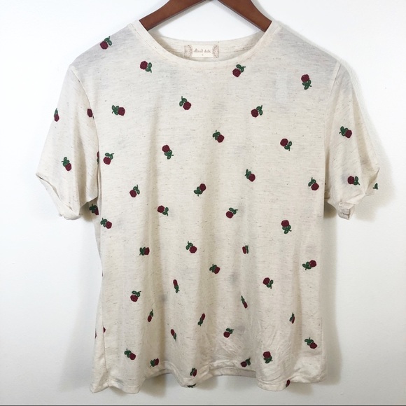 ALTARD STATE Graphic Rose Oatmeal Baby Tee Small - Picture 2 of 3